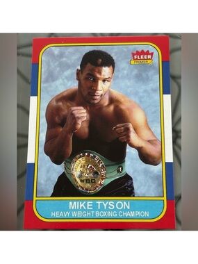 Mike Tyson 2018 Sports Journal 1986 Retro Style Boxing Champion Card
